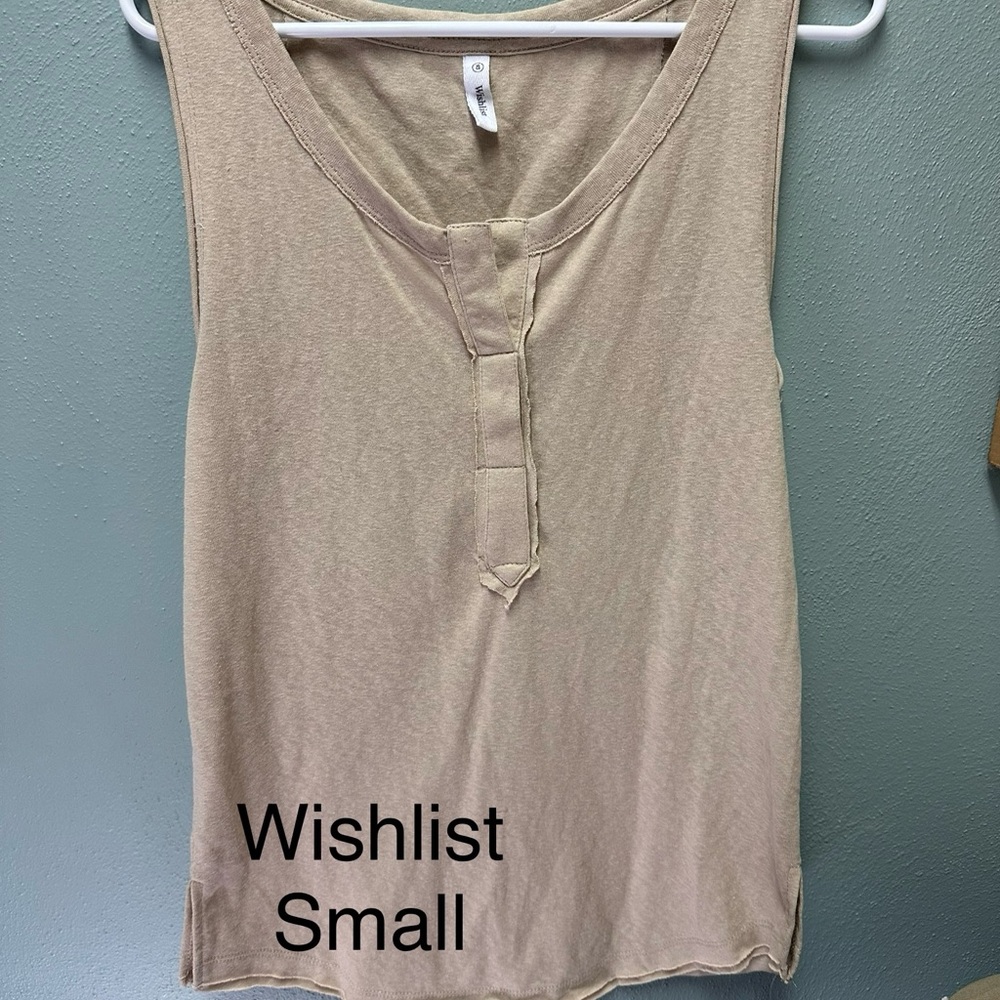 Wishlist Tan Sleeveless Tank Top